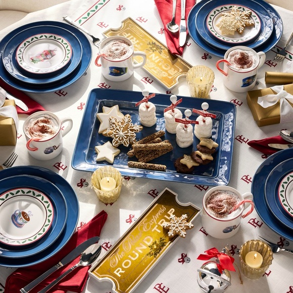 NIB Pottery Barn Polar Express Mugs - Set of 4 - Picture 3 of 5